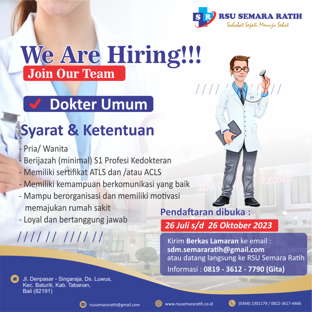 We Are Hiring, Dokter Umum
