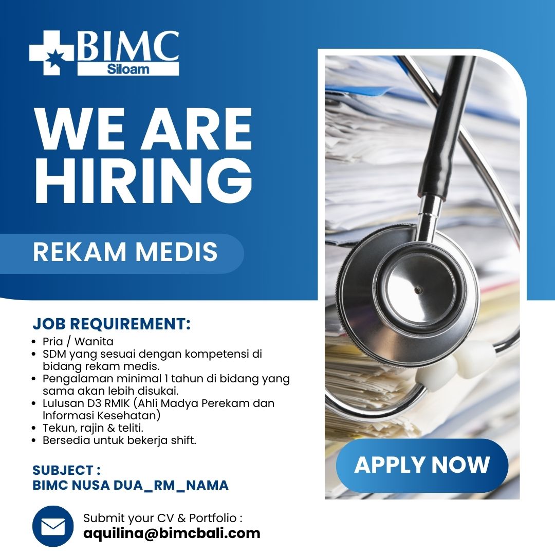 We Are Hiring (REKAM MEDIS)
