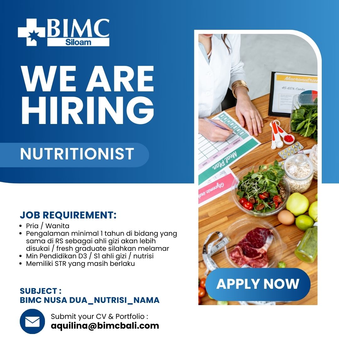 We Are Hiring (Nutrisionist)